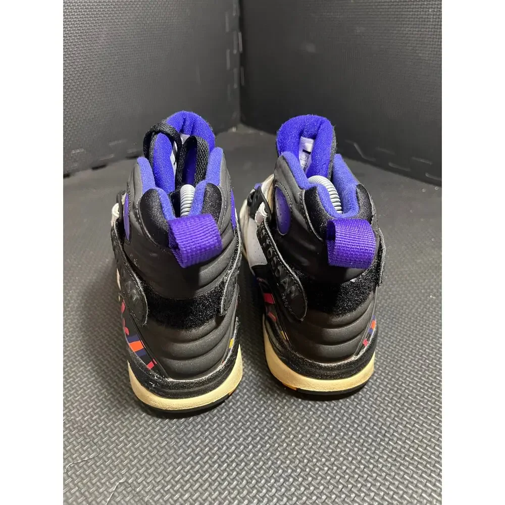 Nike Air Jordan 8 Retro Three-Peat‎ 305368-142 White Black Concord Infrared 7Y